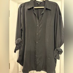 Banana Republic Factory Silky Oversized Shirt, L